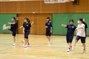 女子バスケットボール部。