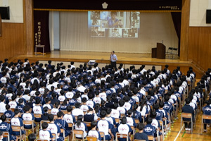 セーフティ教室中。